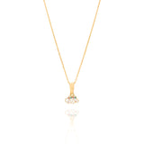 Tiny Jewels gold cloud-shaped pendant with colorful accents on a white background