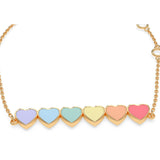 Rainbow Hearts Bracelet