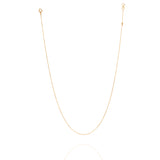 Tiny Jewels gold chain necklace on a white background